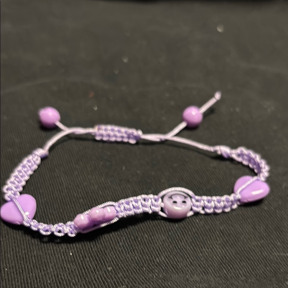Purple Beaded Bracelet